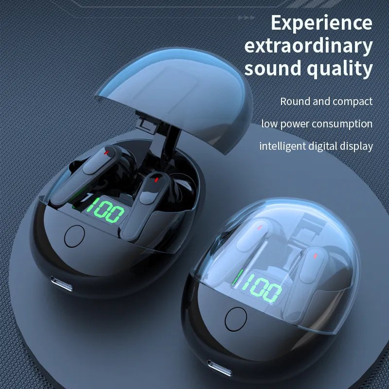 2023 New arrival Tws Waterproof Earbuds Headphone Wireless Bluetooth Earphones LCD display wireless earbuds