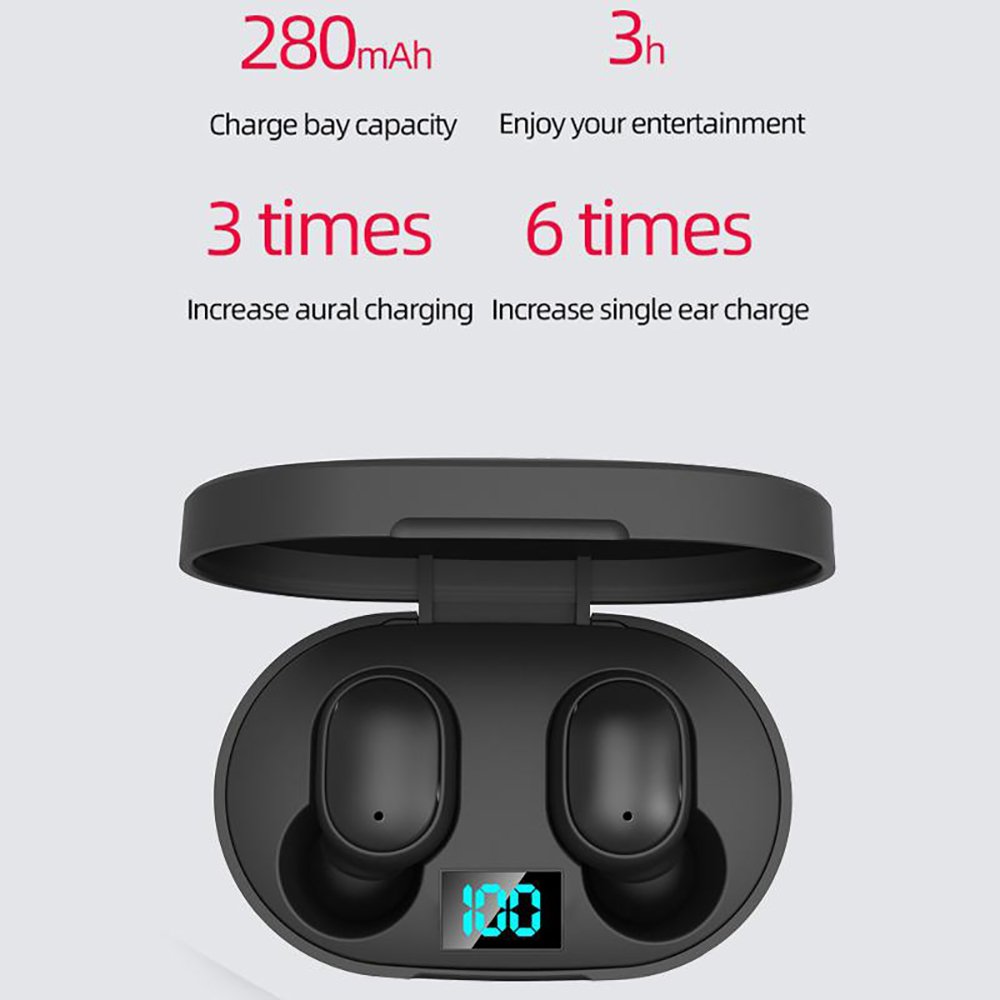E6S TWS Headphones Noise Cancelling Wireless Earphone Headphone Ear buds Headphones Wireless Gaming in-ear Earphones