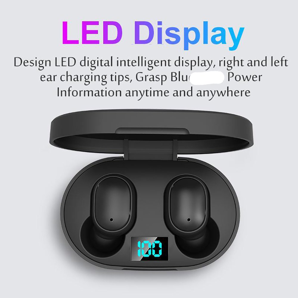 E6S TWS Headphones Noise Cancelling Wireless Earphone Headphone Ear buds Headphones Wireless Gaming in-ear Earphones