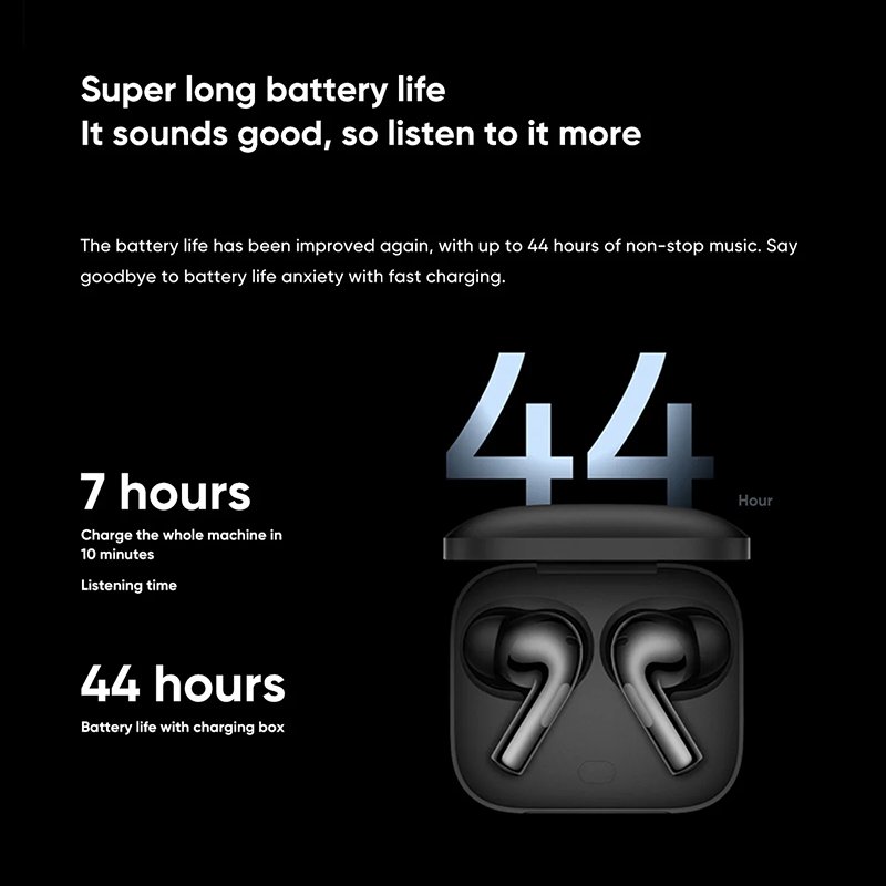 New OnePlus Buds 3 BT TWS Earphone 49dB Active Noise Cancellation Wireless Headphone for OnePlus 12 and Ace 3