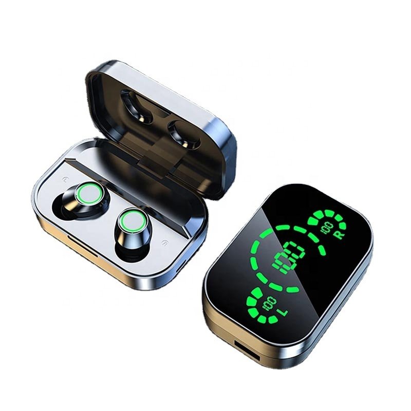 YD03 2024 New Wireless Headphones Bluetooth Earphones 9D HiFi Stereo Sports Earbuds Headset With Charging Box for Smart phones