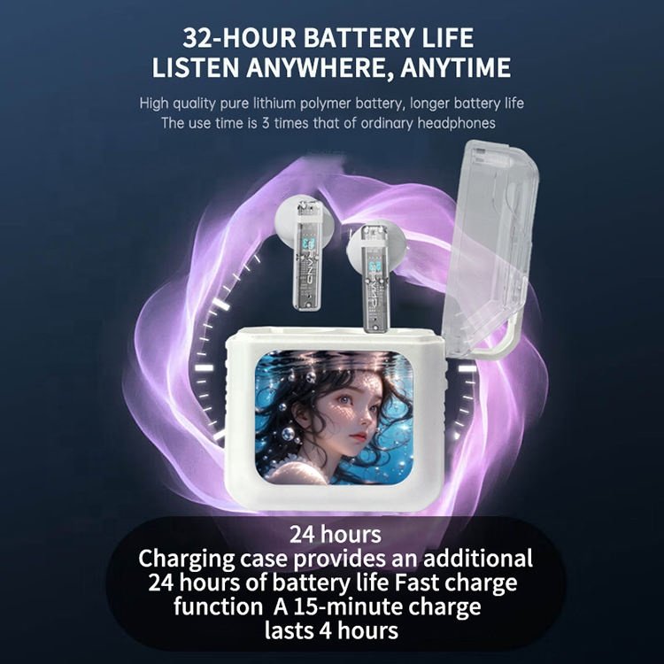 S10 Pro LCD Touch Screen Wireless Earbuds with Noise Cancelling ANC APP Control for GEN2 GEN3 Pro Pro2 WIreless earphones s10pro