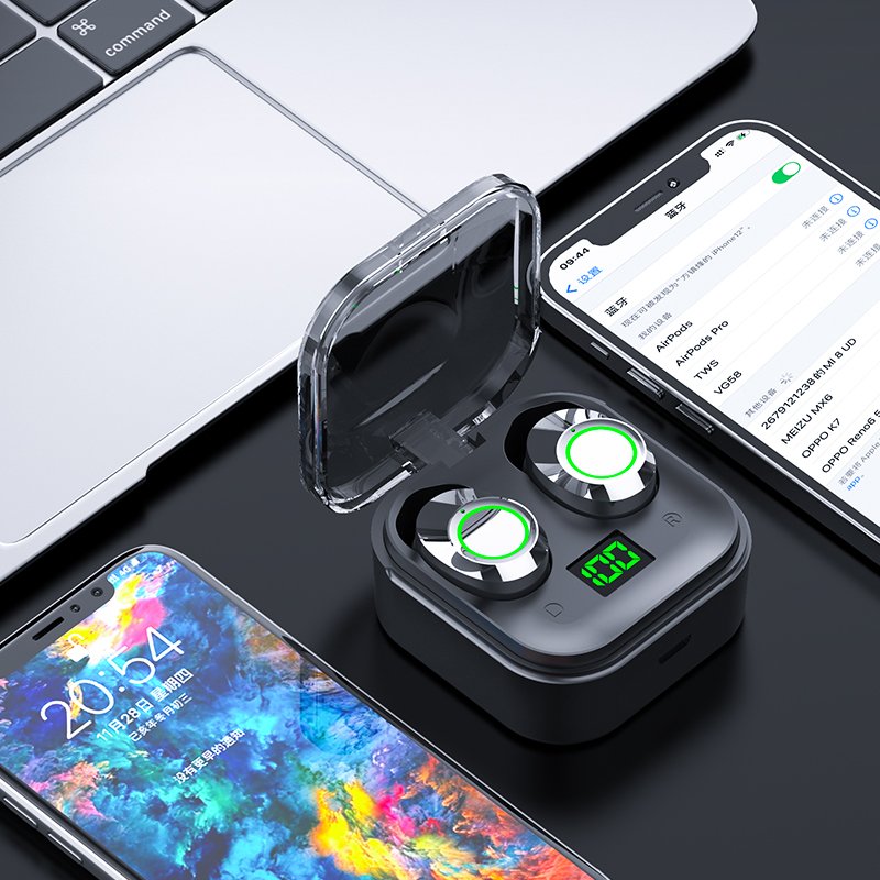 TWS Earbud In-ear Headphones Waterproof Auriculares Inalambricos Gaming Earphones Headsets BT5.3 Audifonos with Mic LED Display