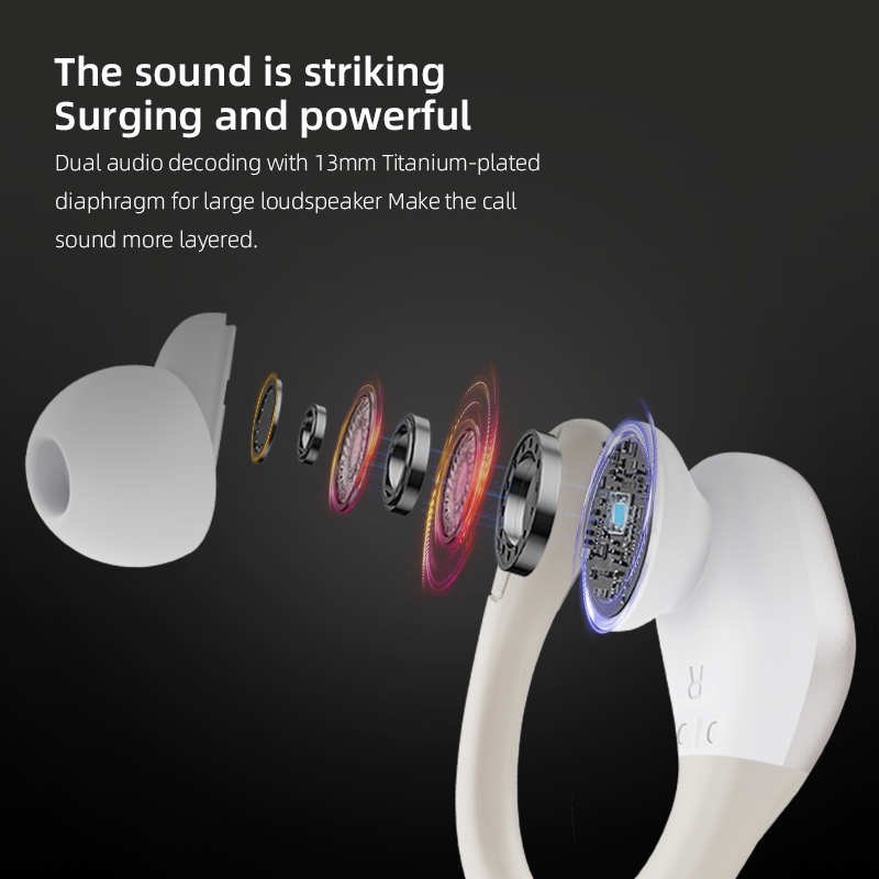 Custom logo touch control tws stereo wireless earbuds BT5.3 headphones in ear tws earphones without noise cancellation
