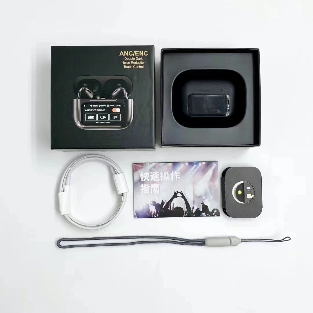 2024 A11 Pro LCD Display Screen Wireless TWS Earbuds 16 Languages Headset Earphone A10 A9