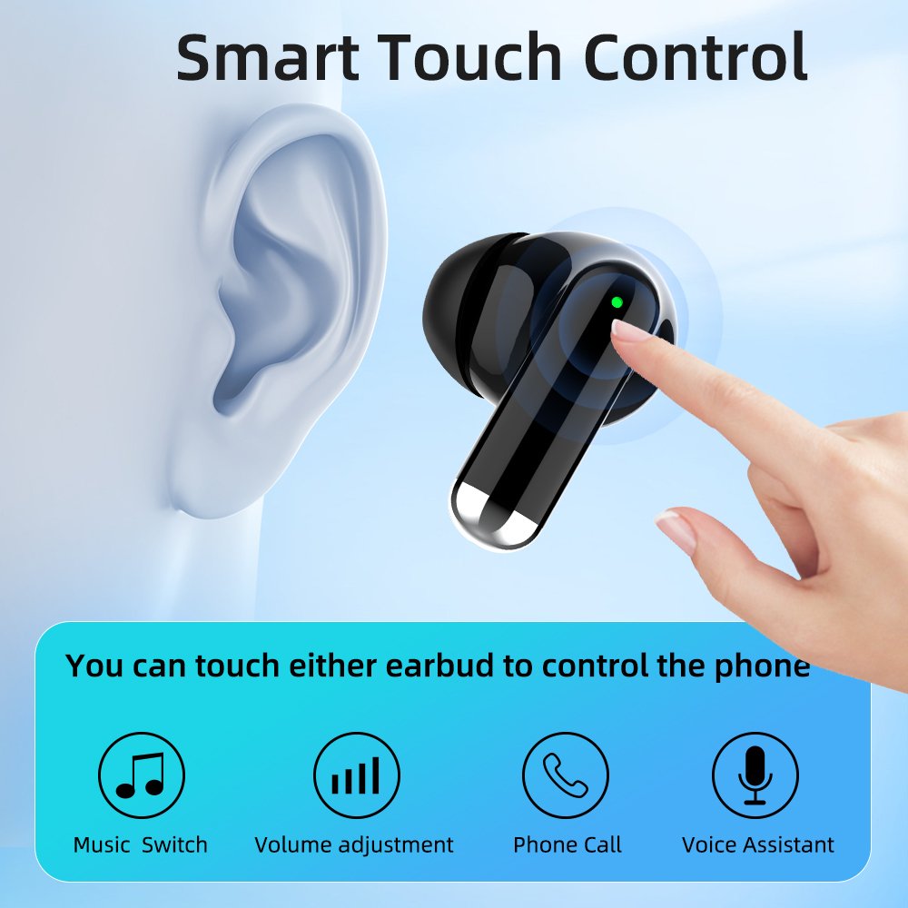 Bluetooth V5.4 in ear Tws Wireless Bluetooth Earbuds game earphones sports headphone
