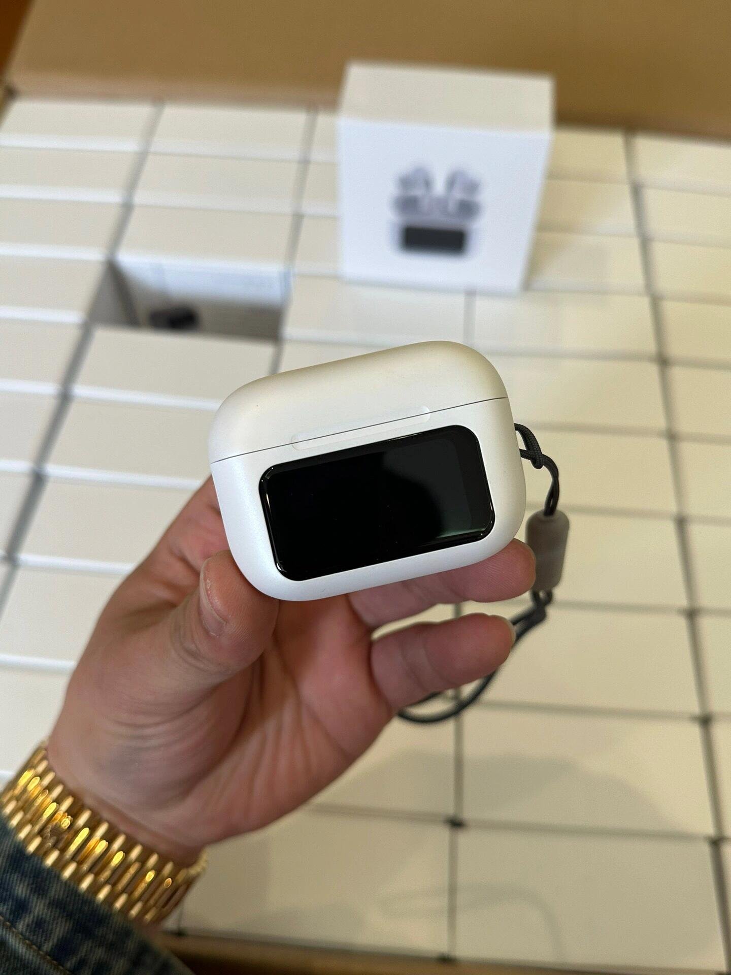 2024 Air 8 Trending New Products Tws Bluetooth Headset with Touch Screen Anc Double Mic Wireless Charging Earphone Headphone