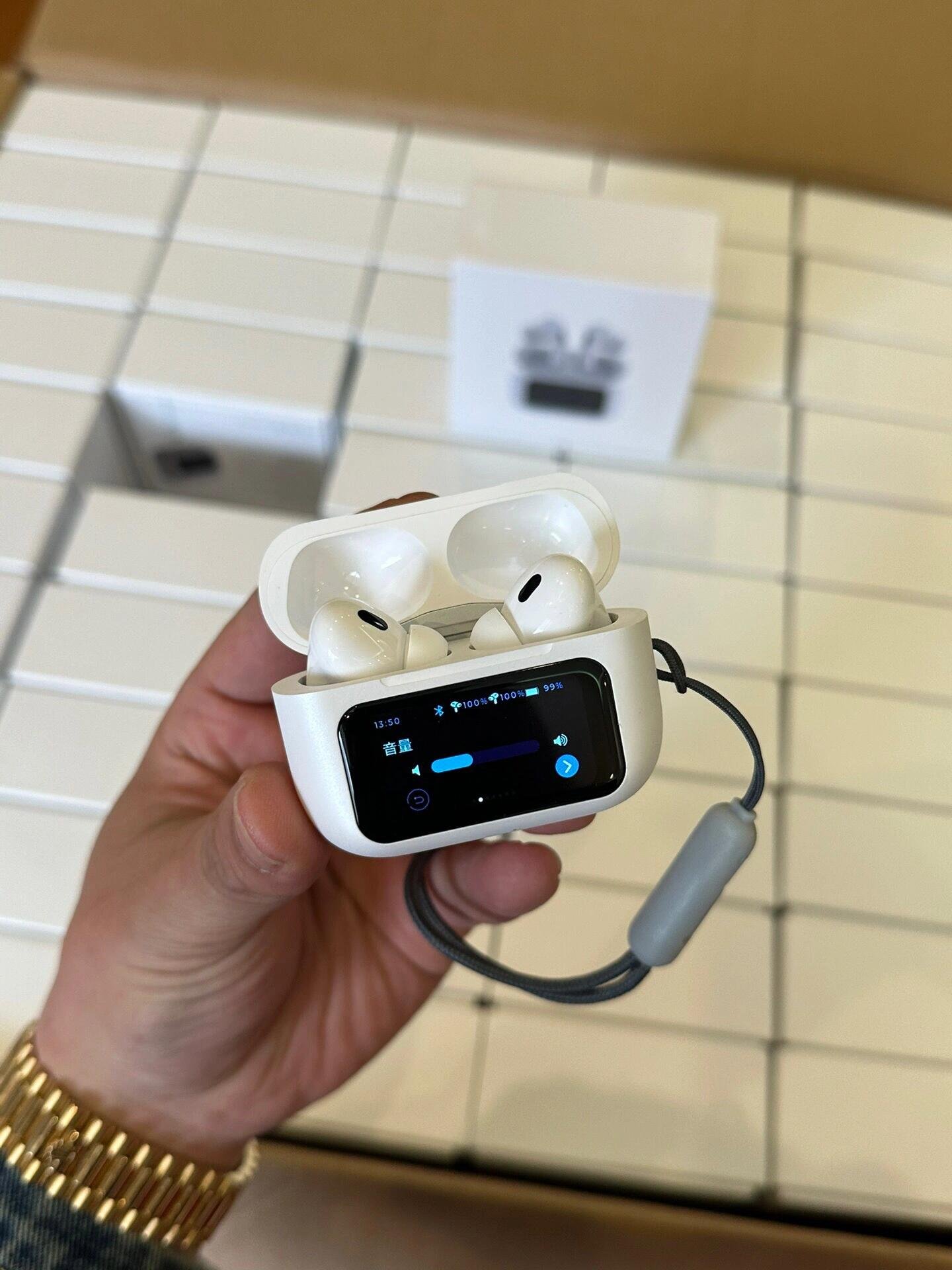 2024 Air 8 Trending New Products Tws Bluetooth Headset with Touch Screen Anc Double Mic Wireless Charging Earphone Headphone