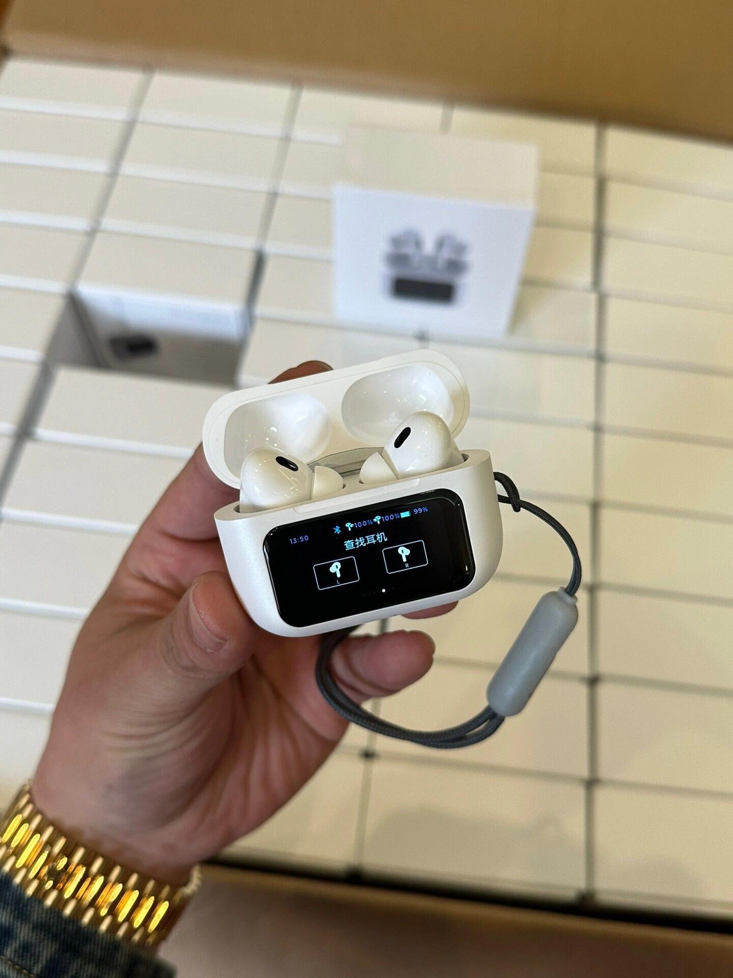 2024 Air 8 Trending New Products Tws Bluetooth Headset with Touch Screen Anc Double Mic Wireless Charging Earphone Headphone