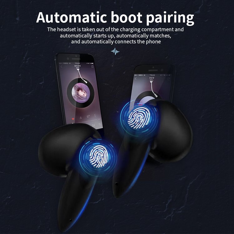 Hot Sale TWS Wireless Earbuds LED Display Touch Stereo Headsets Mobile Phone Sports Travel Audiophile Portable Gaming Earphone