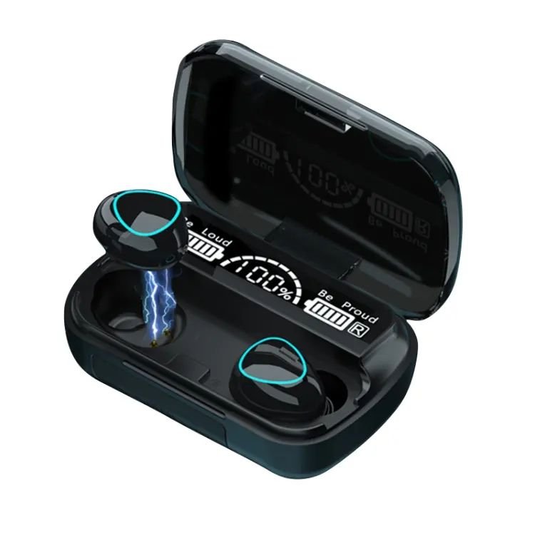 M10 Wireless Earphones Noise Cancelling In-Ear Sports Mini M10 Blue Tooth Earbuds TWS Gaming Headphones with Power Bank