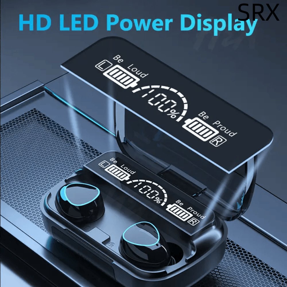 M10 Wireless Earphones Noise Cancelling In-Ear Sports Mini M10 Blue Tooth Earbuds TWS Gaming Headphones with Power Bank