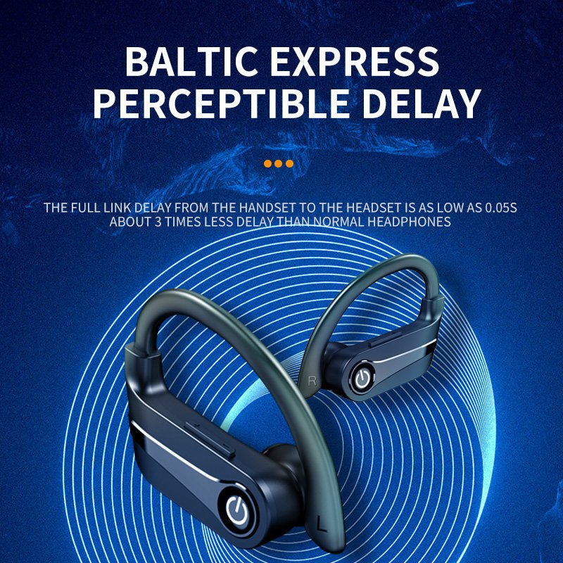 2024 Over-Ear Headphones 800mAh Sport Waterproof Earbuds LED Display TWS Headset Hands free Wireless Earphones YYK Q63