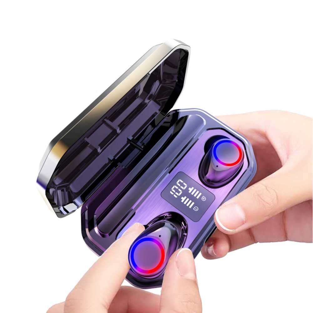 TWS 5.0 M12 Earphones 2000mAh Charging Box True Wireless Headphone 9D Stereo Sports Waterproof Earbuds Headsets