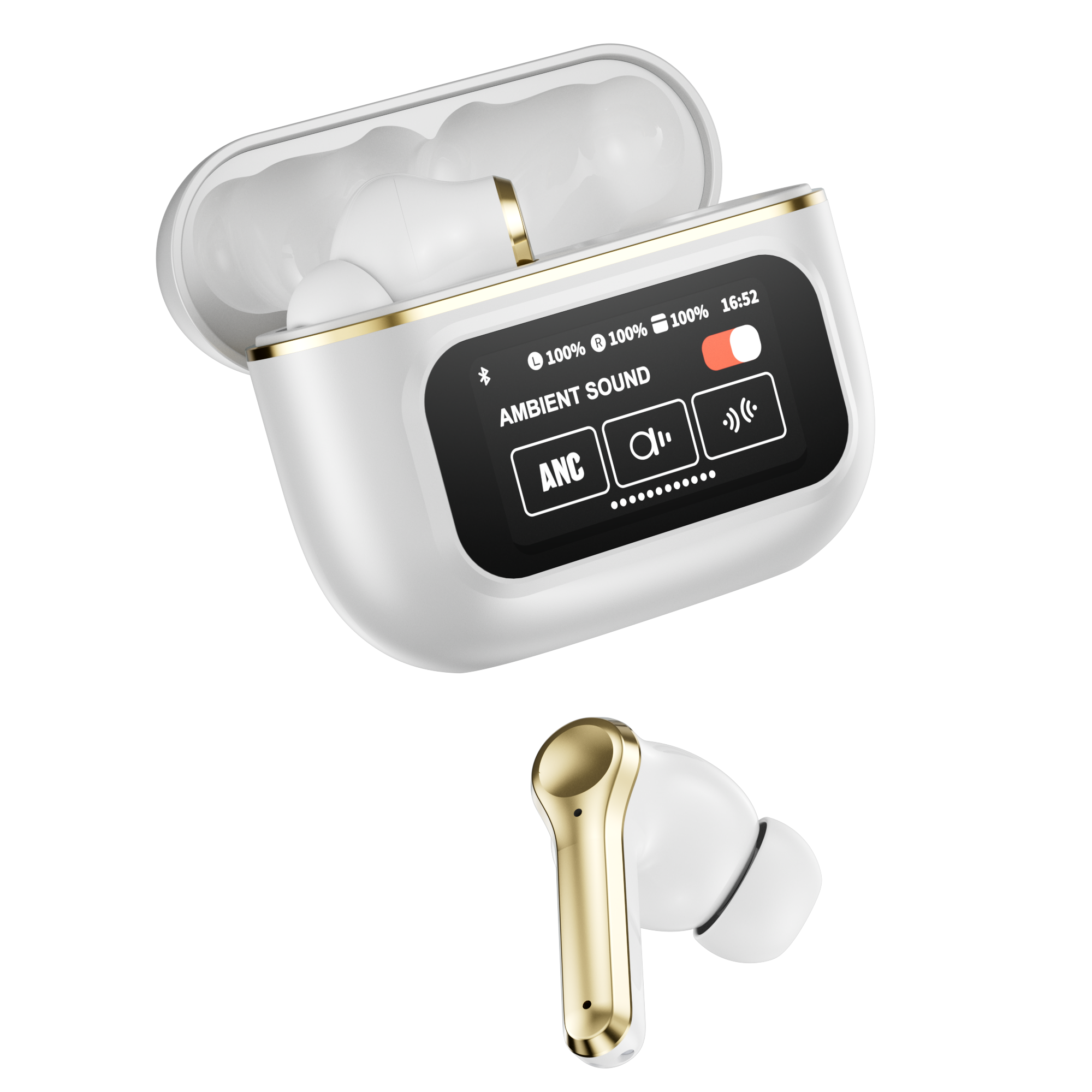 MYX30 TWS In Ear Phones Air Touch Screen Wireless Earbuds LED Display ANC Tws Wireless Earphones in-ear Headphones