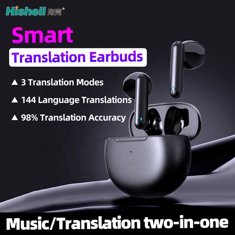 Language Translator Earbuds Two-Way Translation Device with APP for 144 Languages Online Offline Translator