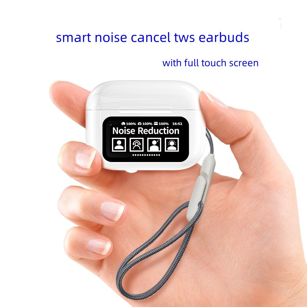 new trending Noise Cancelling TWS Earphones and Headphones with full touch screen in ear earbuds for smartphone tablets