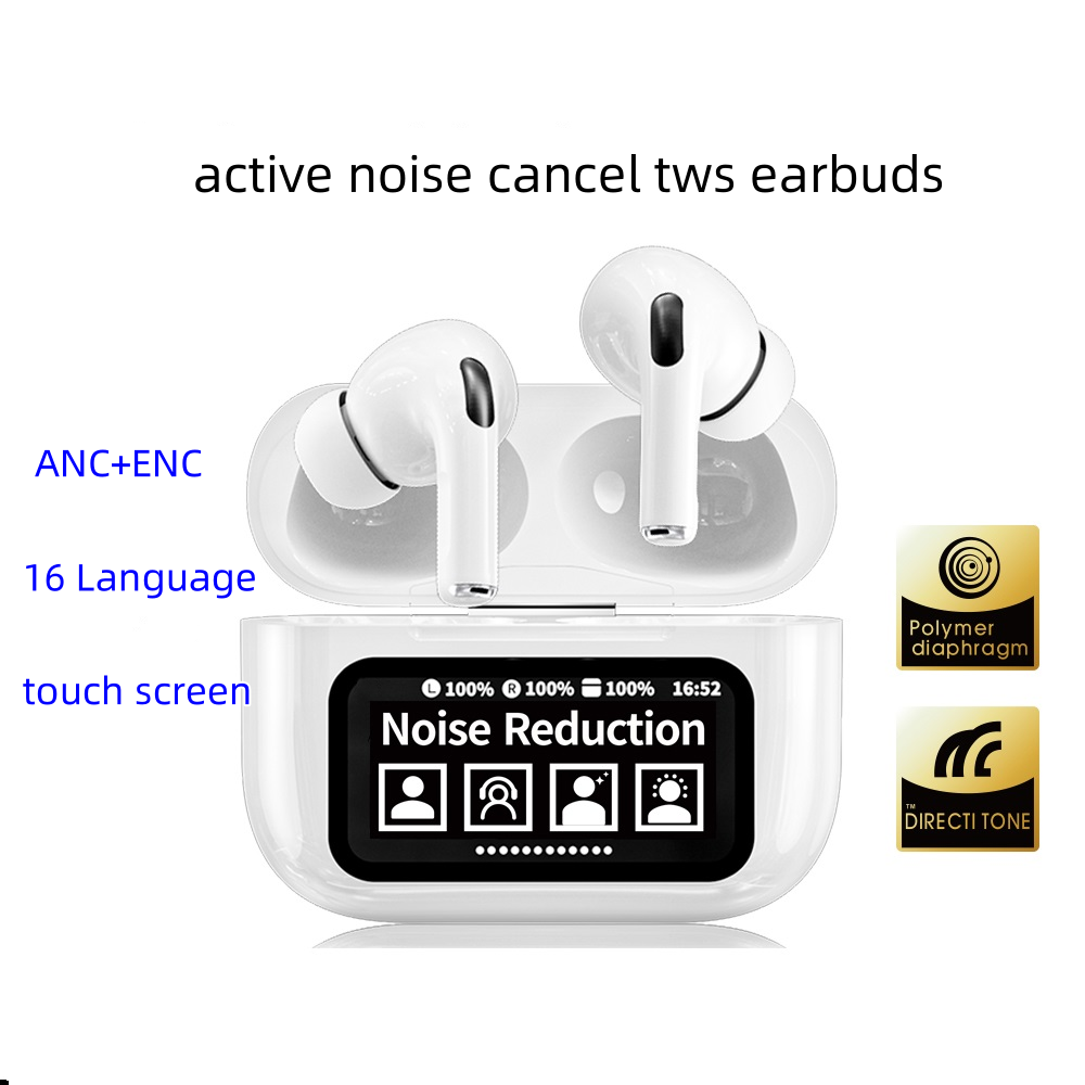 new trending Noise Cancelling TWS Earphones and Headphones with full touch screen in ear earbuds for smartphone tablets