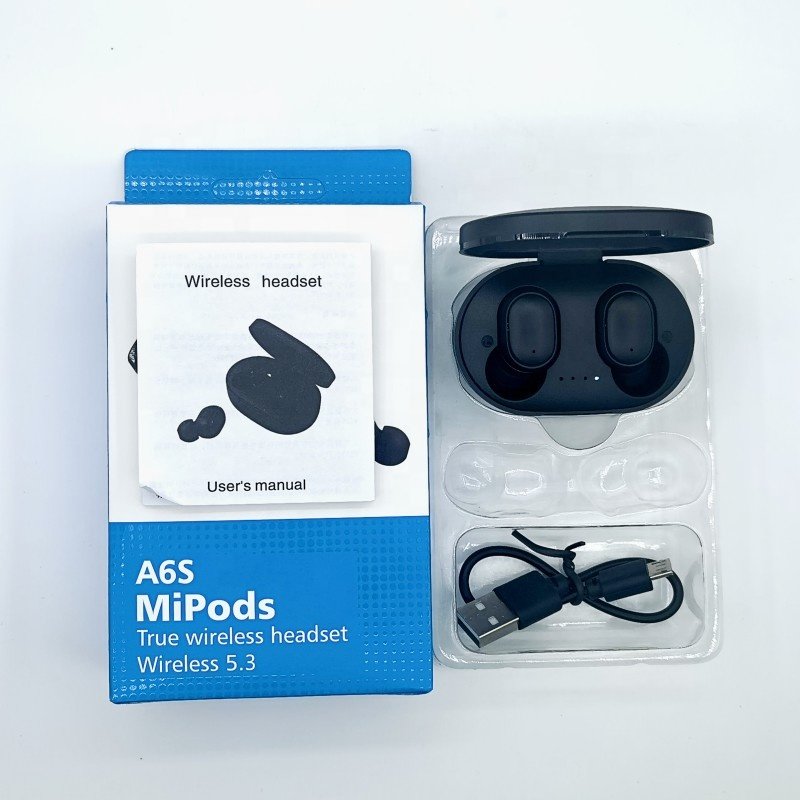 A6S TWS Earbuds Waterproof In-Ear Sport Gaming Headset Auriculares True Wireless Bluetooth Earphone A6S Earbuds