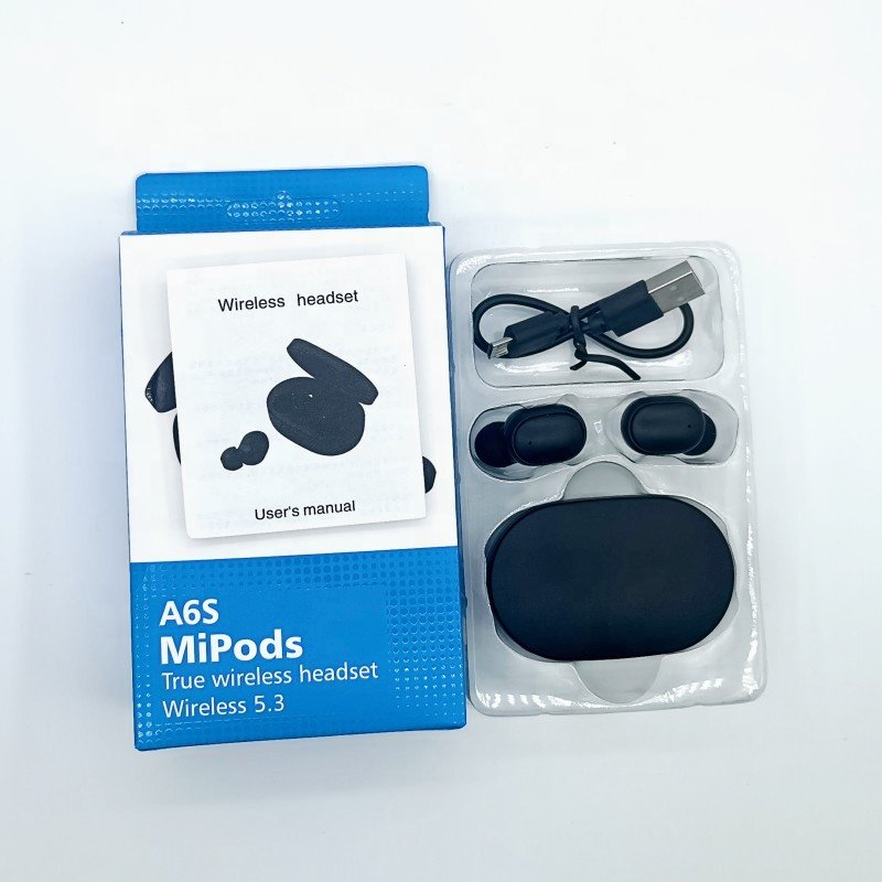 A6S TWS Earbuds Waterproof In-Ear Sport Gaming Headset Auriculares True Wireless Bluetooth Earphone A6S Earbuds