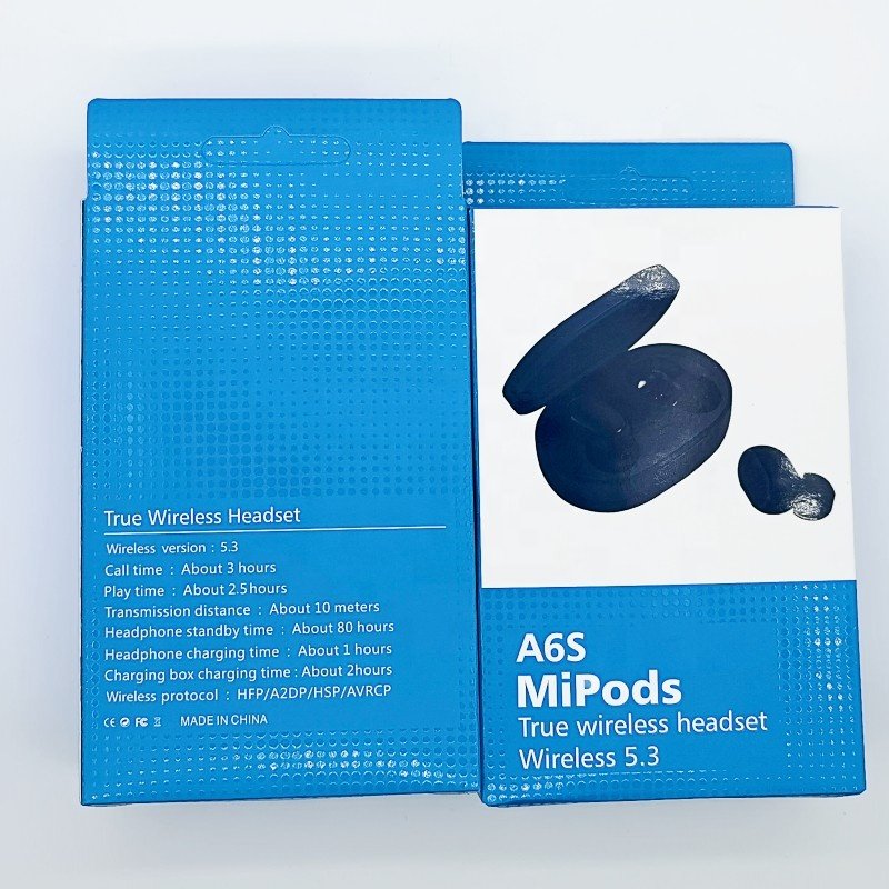 A6S TWS Earbuds Waterproof In-Ear Sport Gaming Headset Auriculares True Wireless Bluetooth Earphone A6S Earbuds