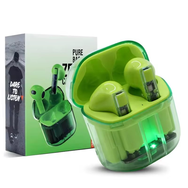 Crystal Transparency YX06 TWS Earphone Earbuds ENC Gaming Wireless Earbuds 3D True Stereo Sound Audifonos with Noise Cancelling