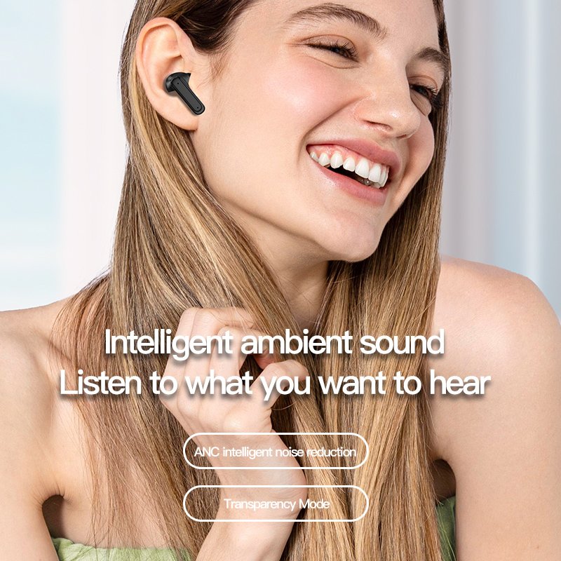 JM19 LED Display Touch Screen ANC+ENC Noise Cancelling TWS Earphone Control HiFi Stereo Sound Music Gaming JM19 Earbuds