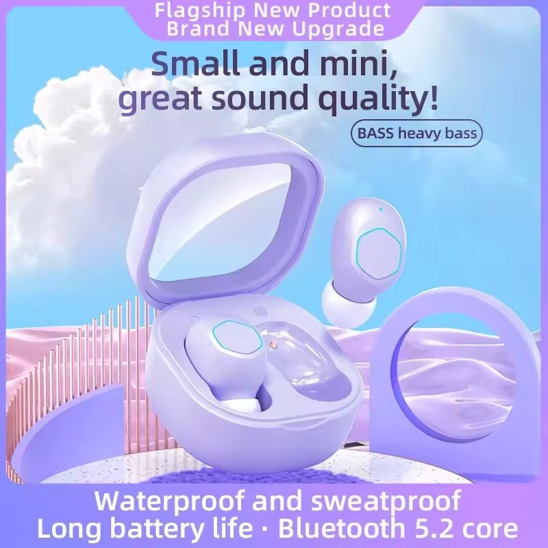 High Quality M21 TWS Transparent Space Capsule TWS Earbuds In-Ear Wireless Noise-Canceling Headphones E-Commerce Best Seller