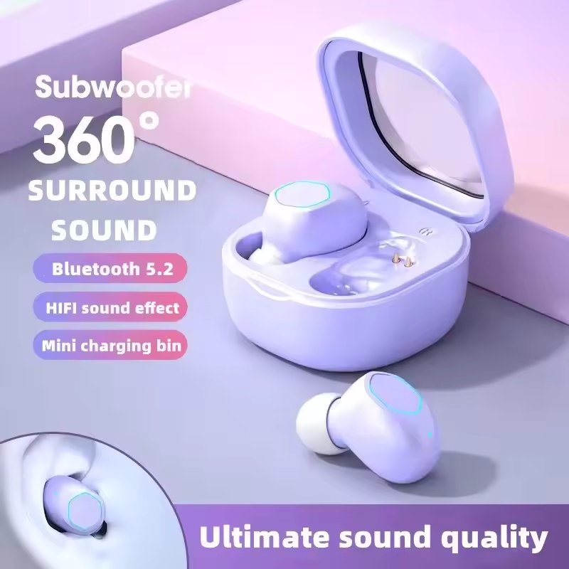 High Quality M21 TWS Transparent Space Capsule TWS Earbuds In-Ear Wireless Noise-Canceling Headphones E-Commerce Best Seller