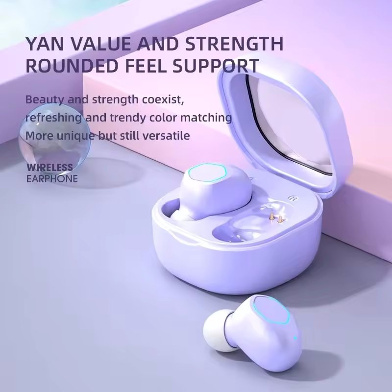 High Quality M21 TWS Transparent Space Capsule TWS Earbuds In-Ear Wireless Noise-Canceling Headphones E-Commerce Best Seller
