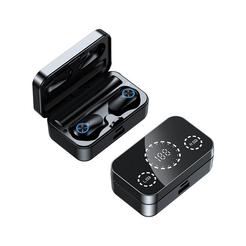 YD08 TWS Mirror Earphone earbuds Stereo Sports Waterproof Wireless Headphones 800mAh Charging Box Headset