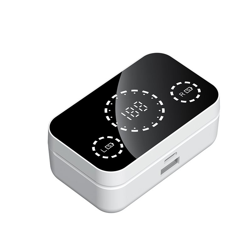 YD08 TWS Mirror Earphone earbuds Stereo Sports Waterproof Wireless Headphones 800mAh Charging Box Headset