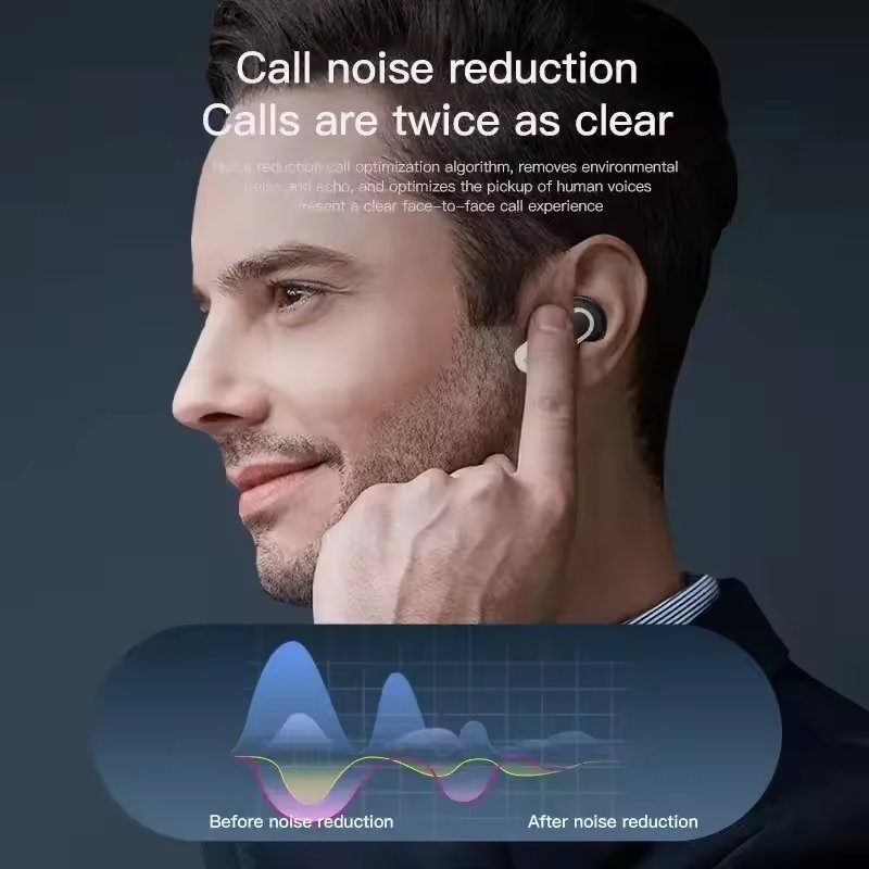 V8 Tour Pro 2 TWS LCD Touch Screen True Wireless Stereo Sport Bass Earphone ENC ANC Active Noise Cancelling Game Earbuds Headset