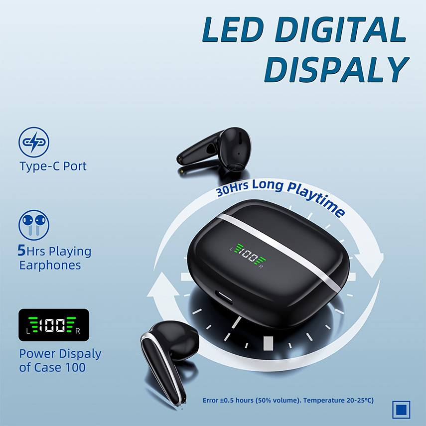 Promotional gaming in ear headphones BX19 Wireless Earbuds Wireless Headset Non Noise Cancelling TWS Earphones
