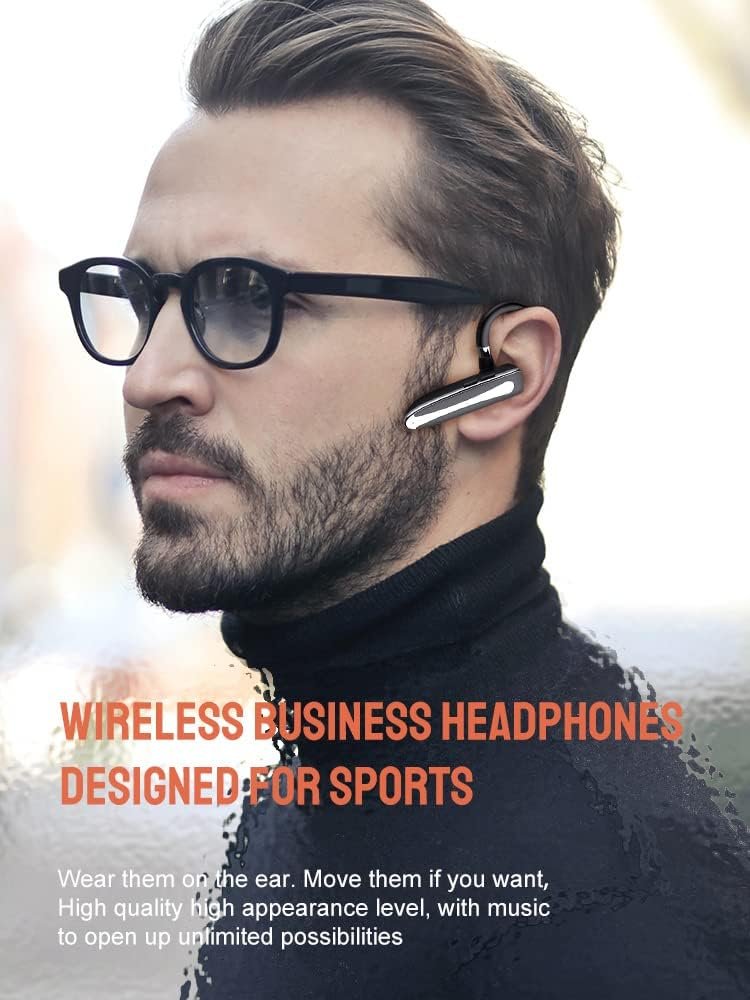 Wireless earphones wireless 5.0 hands-free earphones with stereo microphone 8 hours of playback time