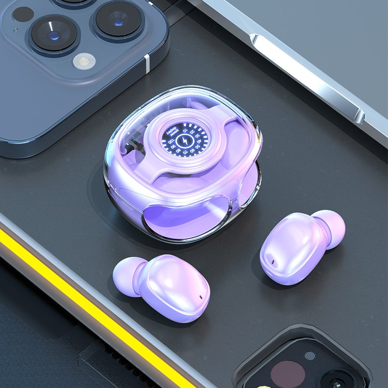 Eraysun M26 Space Capsule Wireless Headphones HIFI Sound Waterproof Active Noise Reduction Touch Tws Earbuds Gaming Earphones