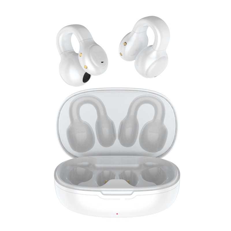 2023 Trending Open Ear Clip On Type Tws Earpieces Bt 5.3 Wireless Sports Earbuds Hifi Stereo Wireless Bone Conduction Earphones