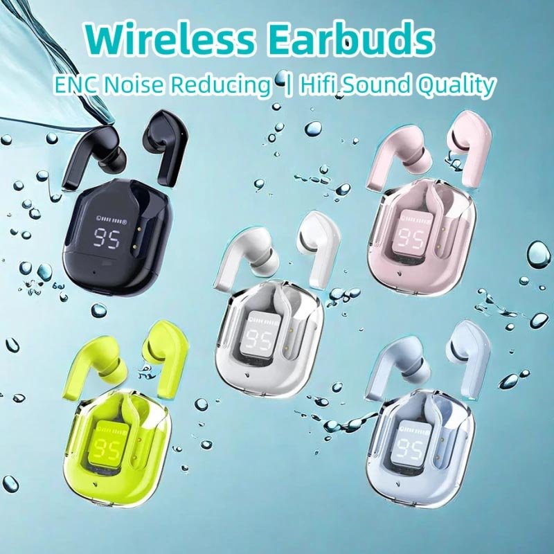 NEW T2 Wireless BT5.3 Headset TWS Air 31 Headphones ENC Headphones LED Power Digital Display Stereo Sound Earphones for Sports