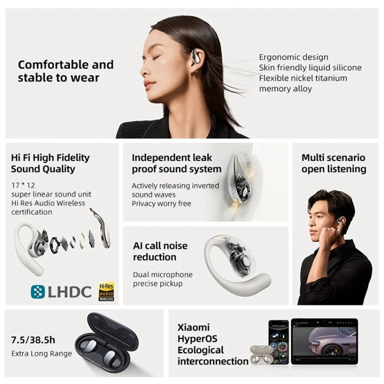Original Xiaomi wireless 5.3 Open-Ear Wireless Bluetooth Earbuds