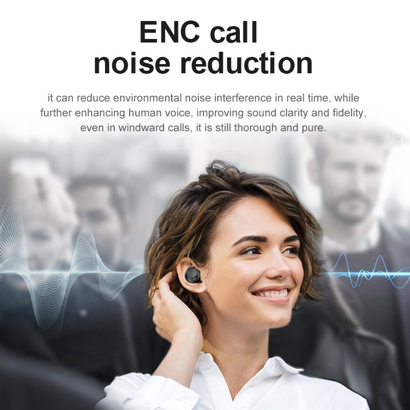 noise cancelling tws bt earphones & headphones high quality sound