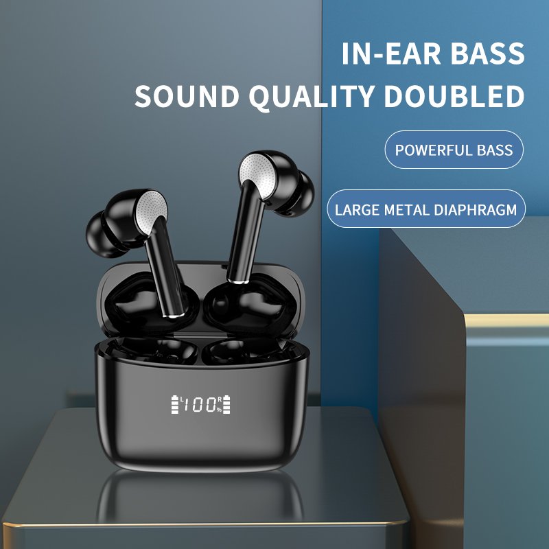 J8 Pro Earbuds Earphone Noise Cancellation Custom Made Logo ANC Earphone Original Quality ANC+ENC Headphone
