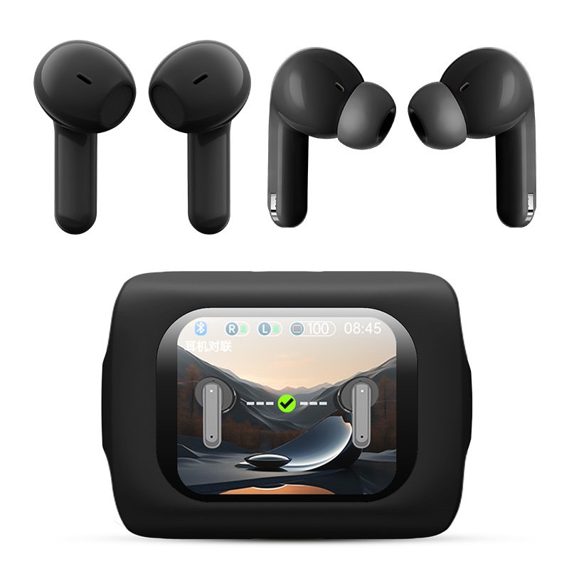 2024 H12PRO+ Smart Full Colour Screen Dual Noise Cancelling TWS Wireless Headphones Hifi TWS Music Headphone Earbuds