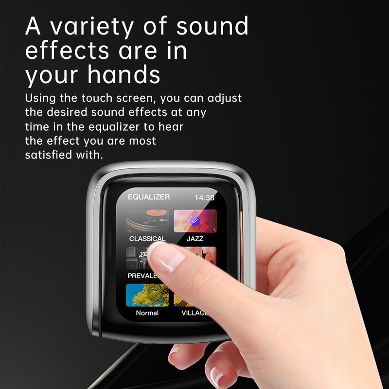 New Design Smart Earbuds Build-in Storage ANC BT5.4 Wireless Earphone Digital Display LCD screen Touch Control In ear Earbuds