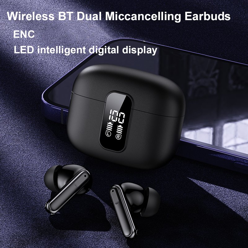 Sports True Wireless Earbuds HiFi TWS Headset LED Display Earphone Noise Cancellation In Ear Headphones Bluetooth 5.3 Earphones