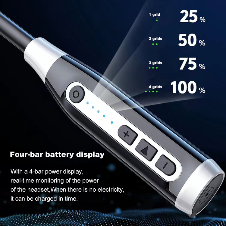 Ultra-Long Standby Semi-In-Ear Wireless Earphones Bluetooth Neck-Mounted Headset Long Noise Cancelling TWS Earphones Headphones