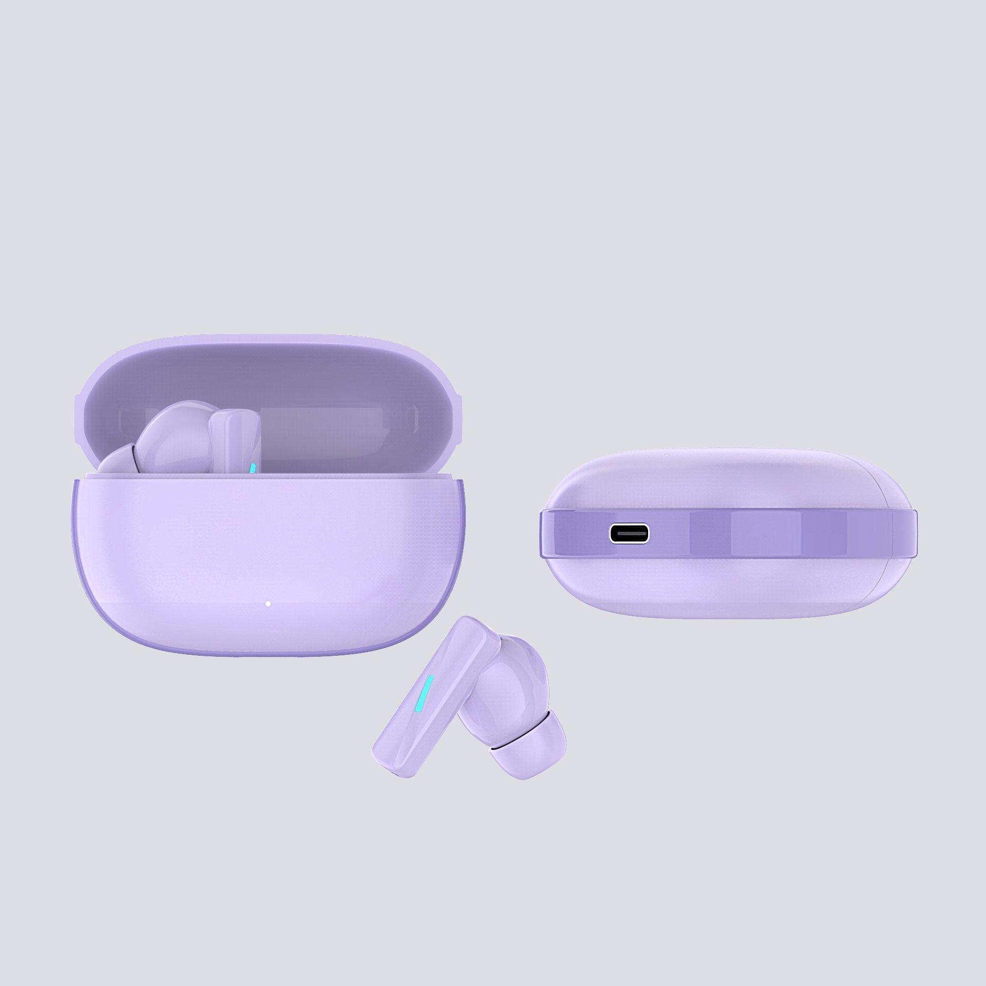 2024 TWS in ear sports wireless earplugs new trend product ANC noise cancelling earphones suitable for iPhone and Android