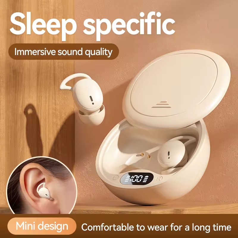 M73 TWS Earbuds Comfortable Sleep-Designed BT earphone 5.4 wireless Earphones with Unlimited Sleep Sounds Side Sleeper Fit