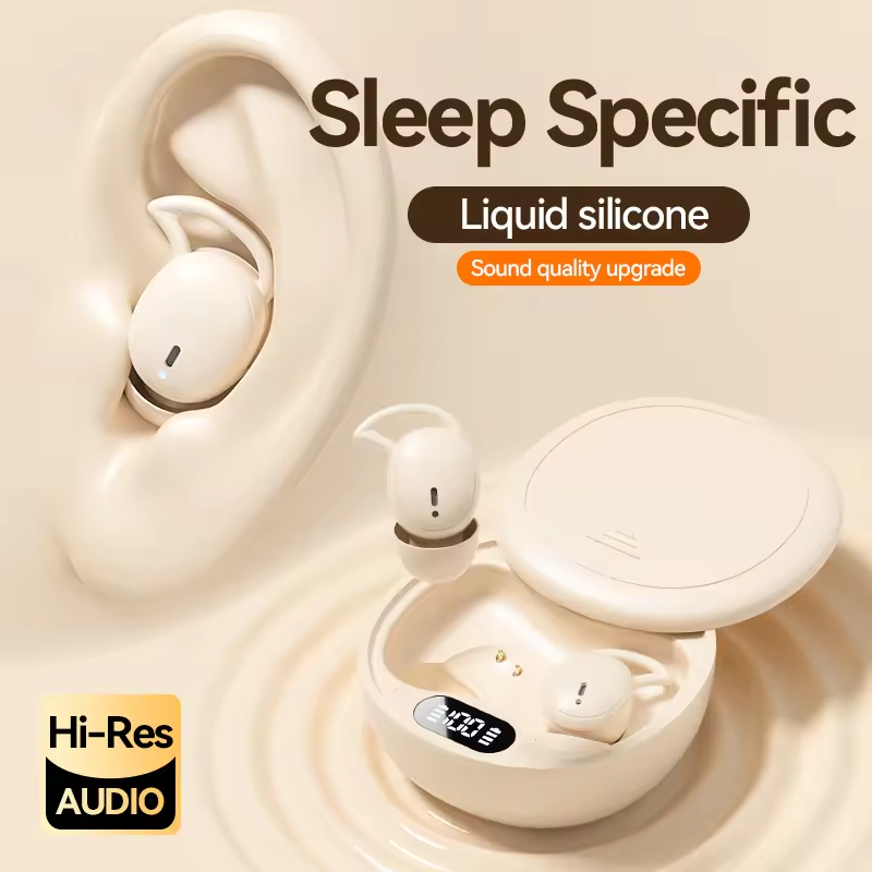 M73 TWS Earbuds Comfortable Sleep-Designed BT earphone 5.4 wireless Earphones with Unlimited Sleep Sounds Side Sleeper Fit