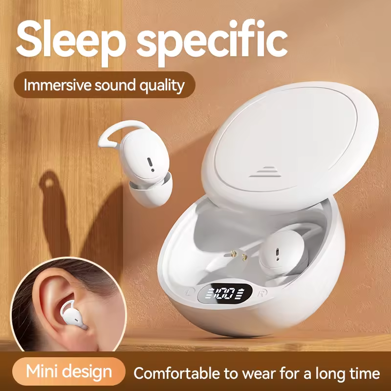 M73 TWS Earbuds Comfortable Sleep-Designed BT earphone 5.4 wireless Earphones with Unlimited Sleep Sounds Side Sleeper Fit