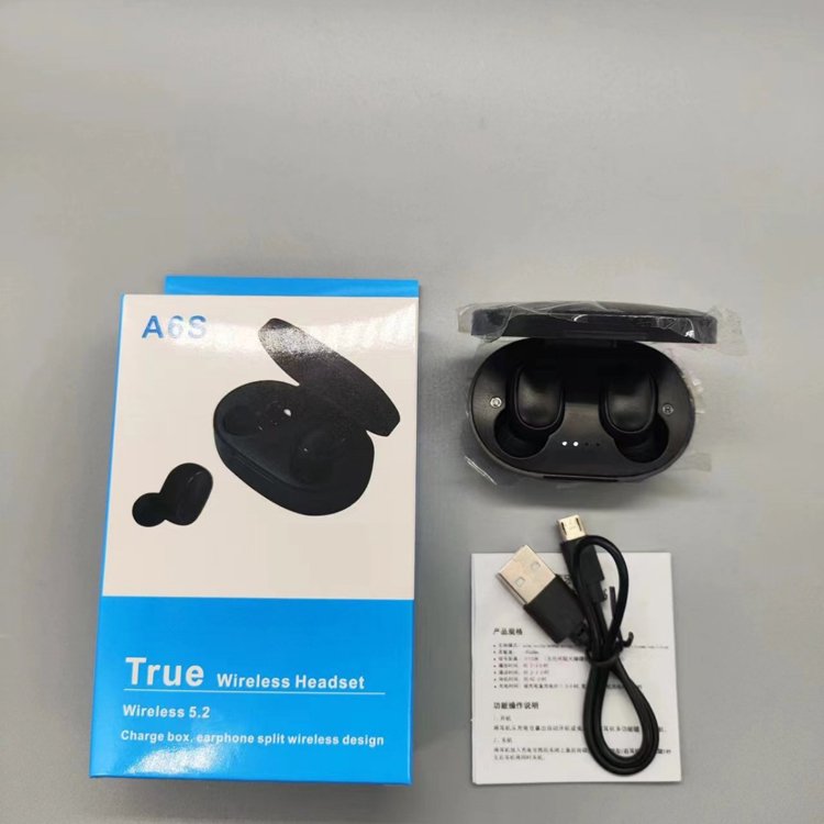 Popular TWS Earphone A6S Ture Wireless Earbuds In Ear Stereo Headset Headphone